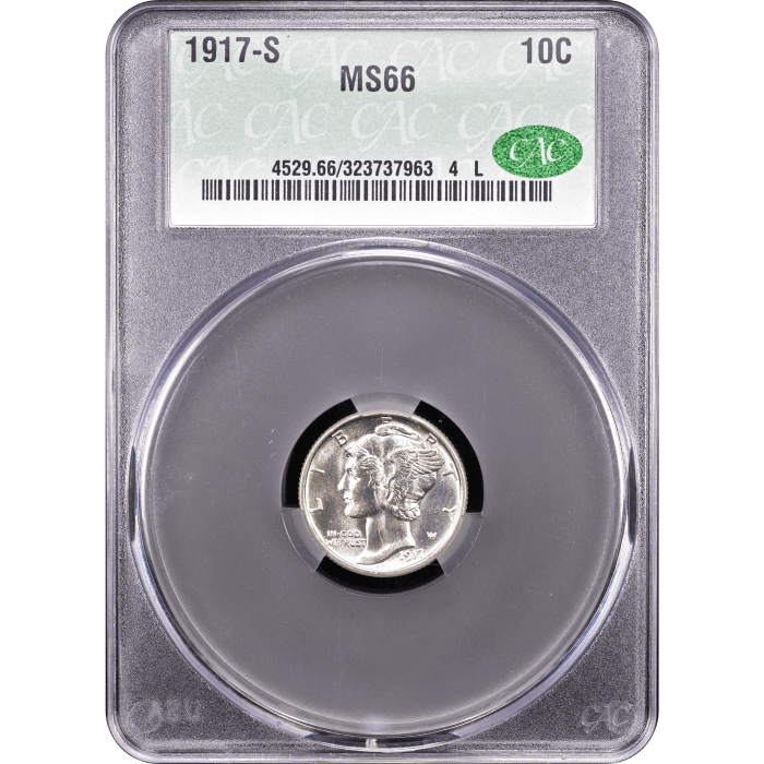 1917-S Mercury Dime (10c) SLAB Image