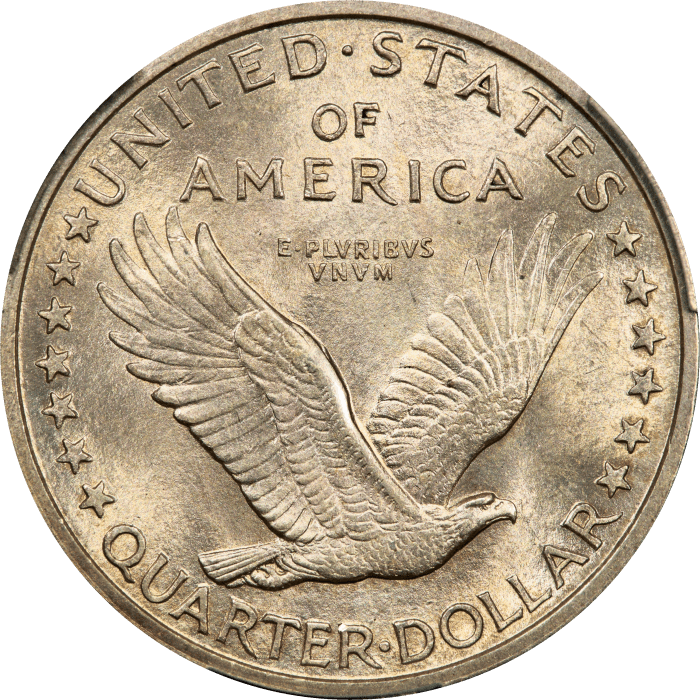 1917 Type 1 Standing Liberty Quarter (25c) REVERSE Image