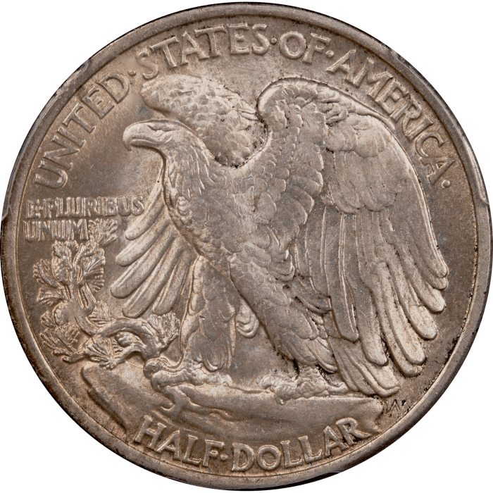 1917 Walking Liberty Half (50c) Reverse Image