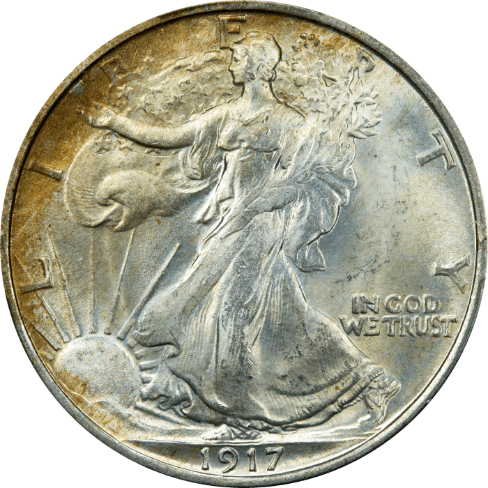 1917 Walking Liberty Half Dollar (50c) Obverse Image