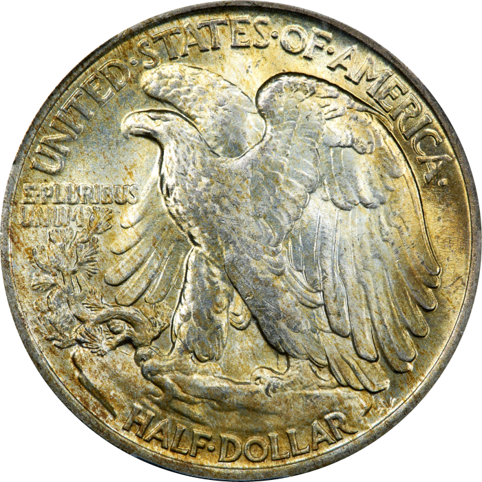 1917 Walking Liberty Half Dollar (50c) Reverse Image