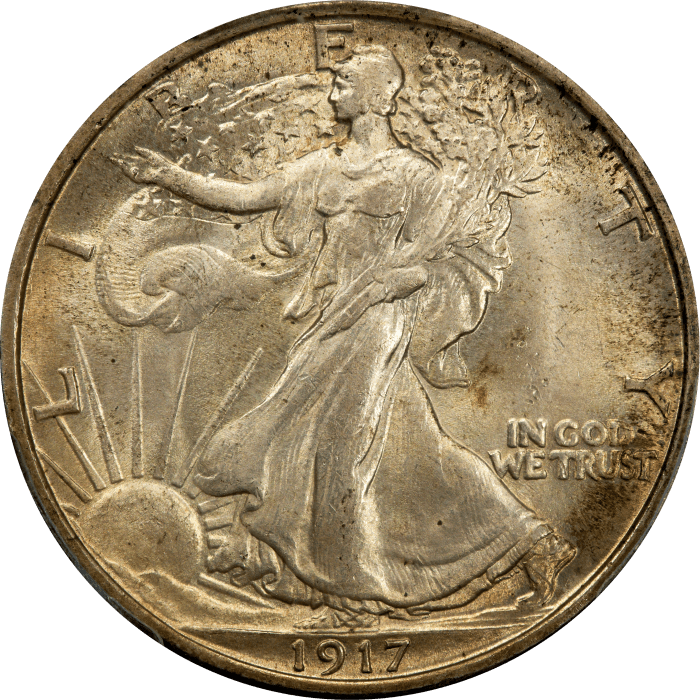 1917 Walking Liberty Half Dollar (50c) Obverse Image