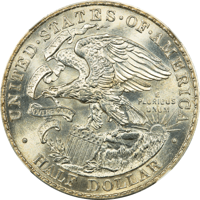 1918 Lincoln-Illinois Commem Half Dollar (50c) REVERSE Image