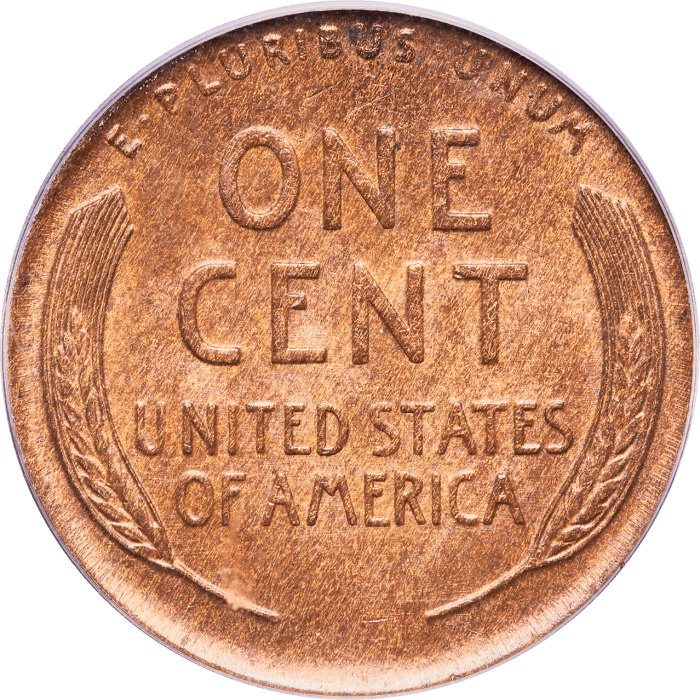 1918-S Lincoln Cent (1c) OGH REVERSE Image