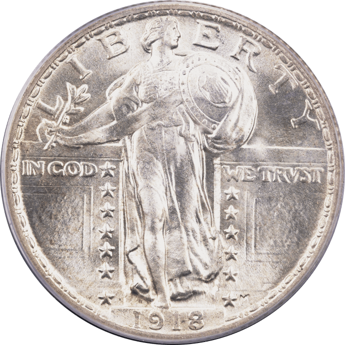 1918 Standing Liberty Quarter (25c) OBVERSE Image