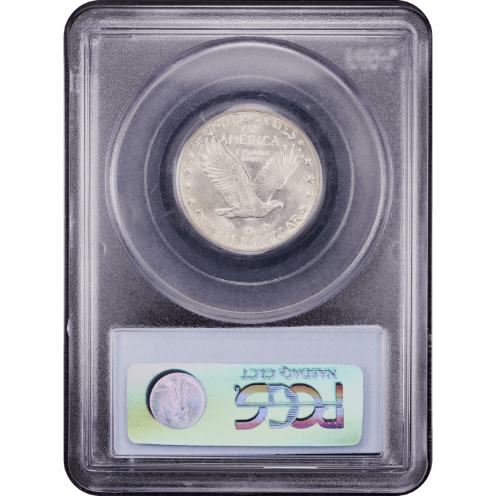 1918 Standing Liberty Quarter (25c) SLAB Image