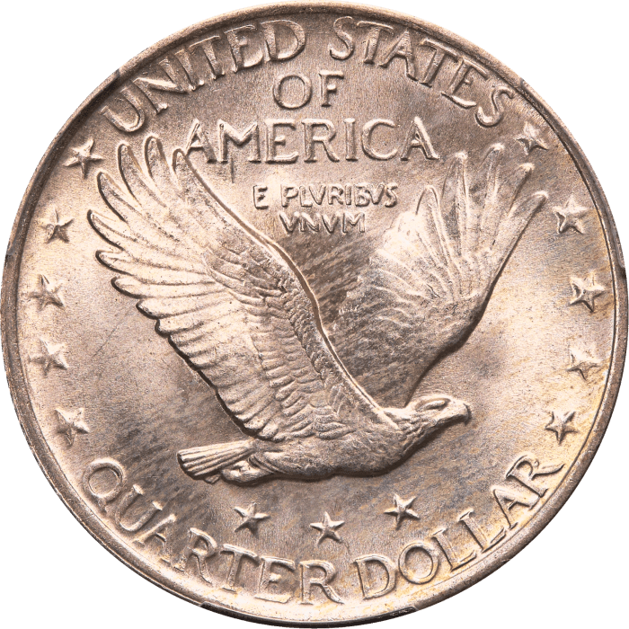 1918 Standing Liberty Quarter (25c) REVERSE Image