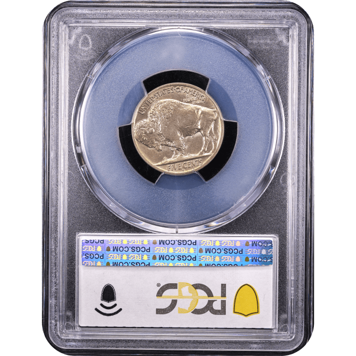 1918/7-D Buffalo Nickel (5c) Reverse Slab Image