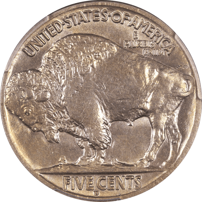 1918/7-D Buffalo Nickel (5c) Reverse Image
