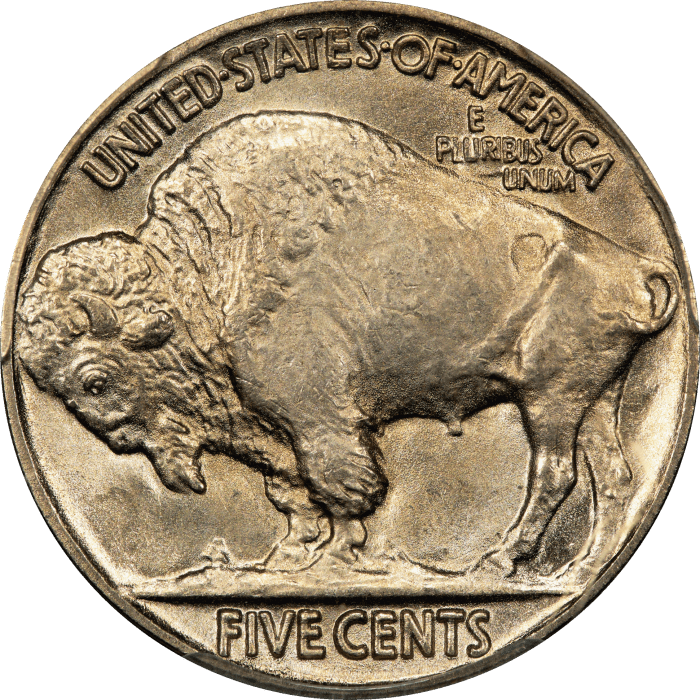 1920 Buffalo Nickel (5c) Reverse Image