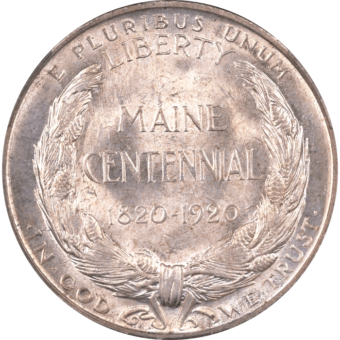 1920 Maine Commemorative Half Dollar (50c) Reverse Image