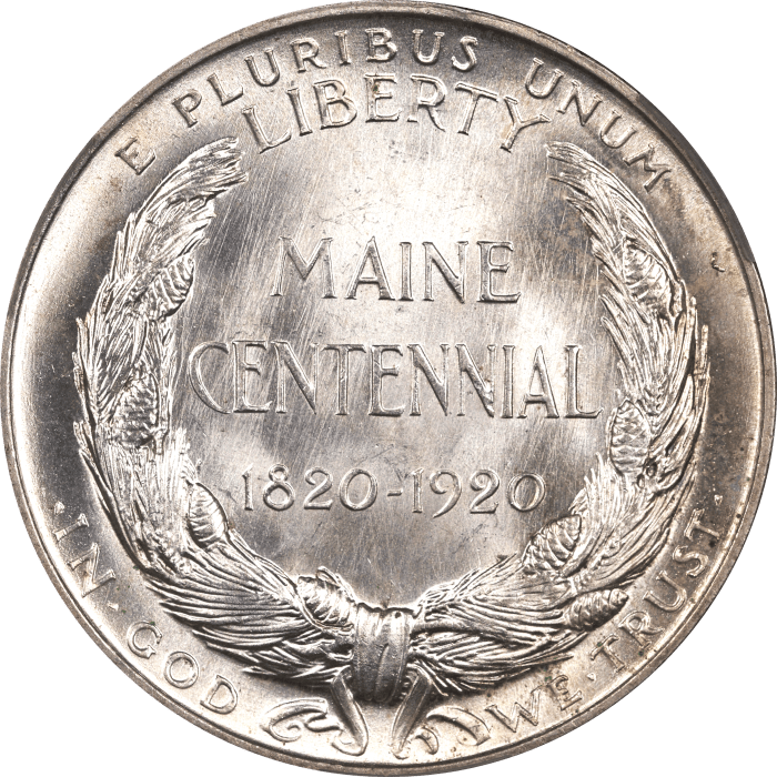 1920 Maine Commemorative Half Dollar (50c) Reverse Image