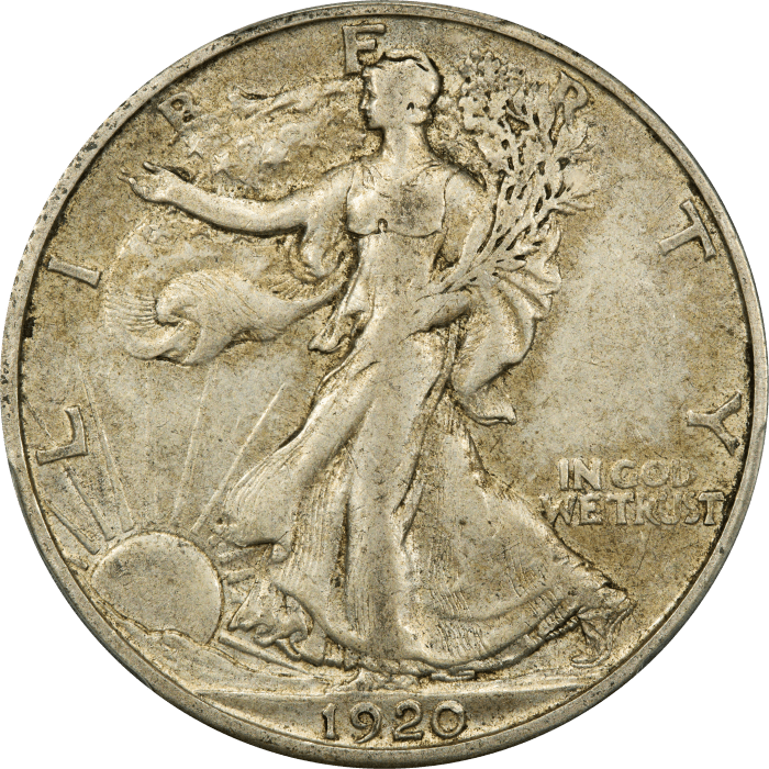 1920-S Walking Liberty Half Dollar (50c) OBVERSE Image