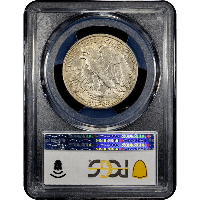 1920 Walking Liberty Half Dollar (50c) Reverse Slab Image