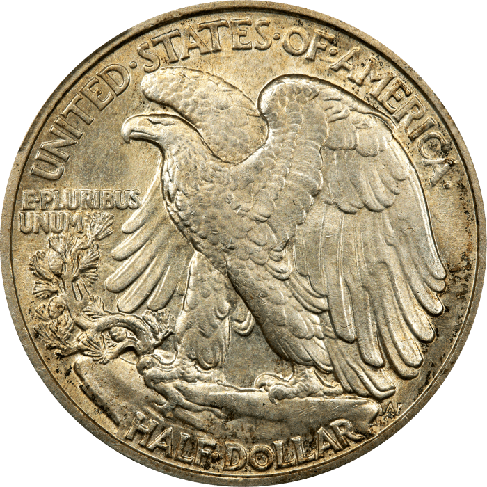 1920 Walking Liberty Half Dollar (50c) Reverse Image