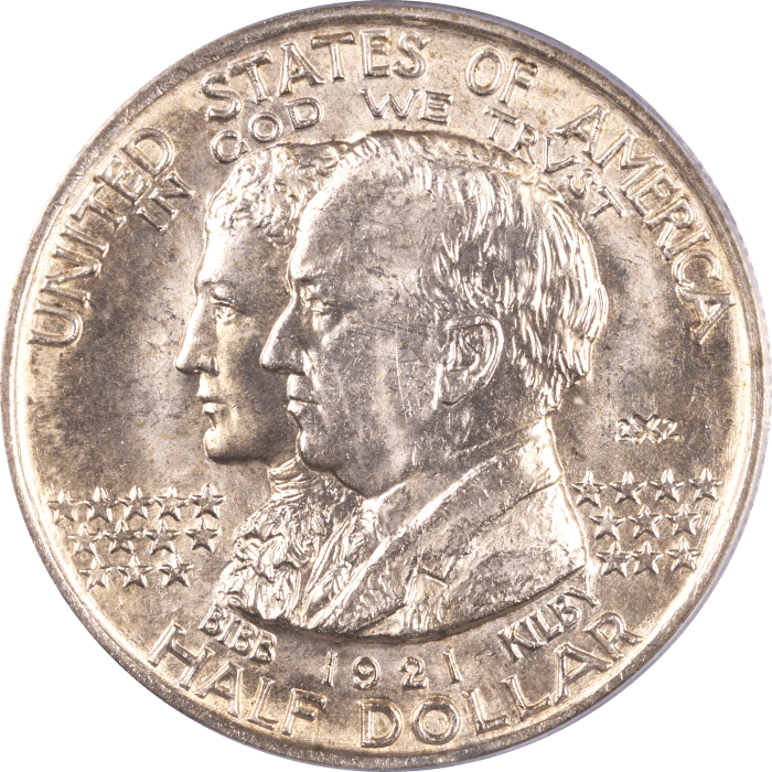 1921 Alabama 2x2 Commem Half Dollar (50c) Obverse Image