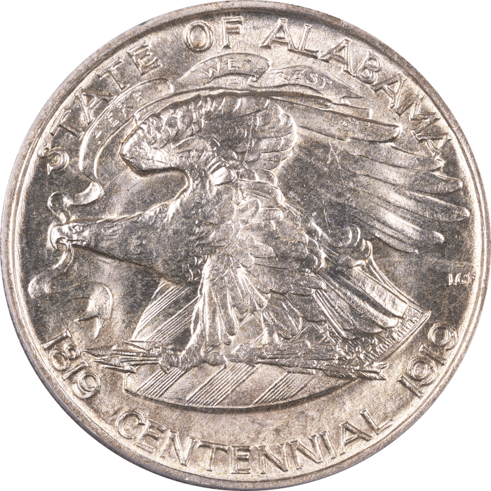 1921 Alabama 2x2 Commem Half Dollar (50c) Reverse Image