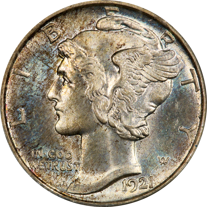1921-D Mercury Dime (10c) OBVERSE Image