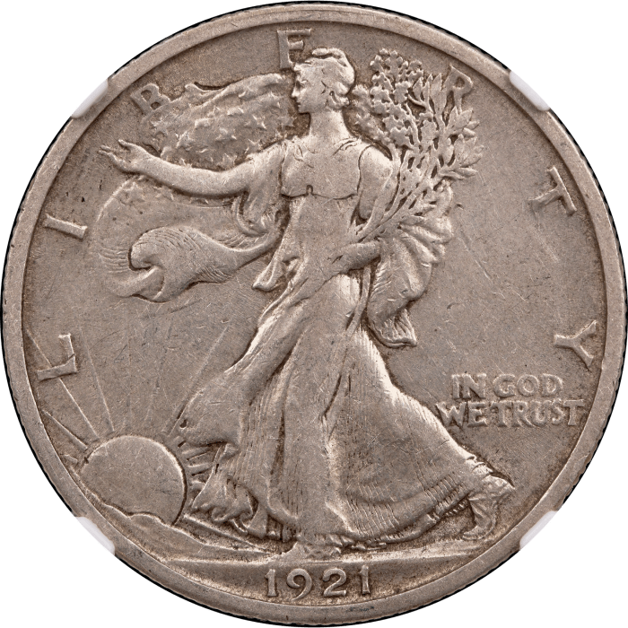 1921-D Walking Liberty Half (50c) Obverse Image