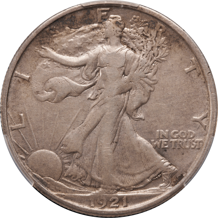 1921-D Walking Liberty Half Dollar (50c) Obverse Image