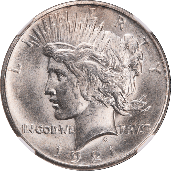 1921 High Relief Peace Dollar ($1)  Obverse Image