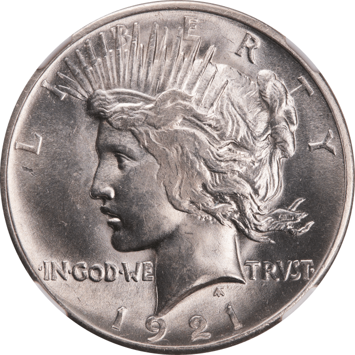 1921 High Relief Peace Dollar ($1) OBVERSE Image