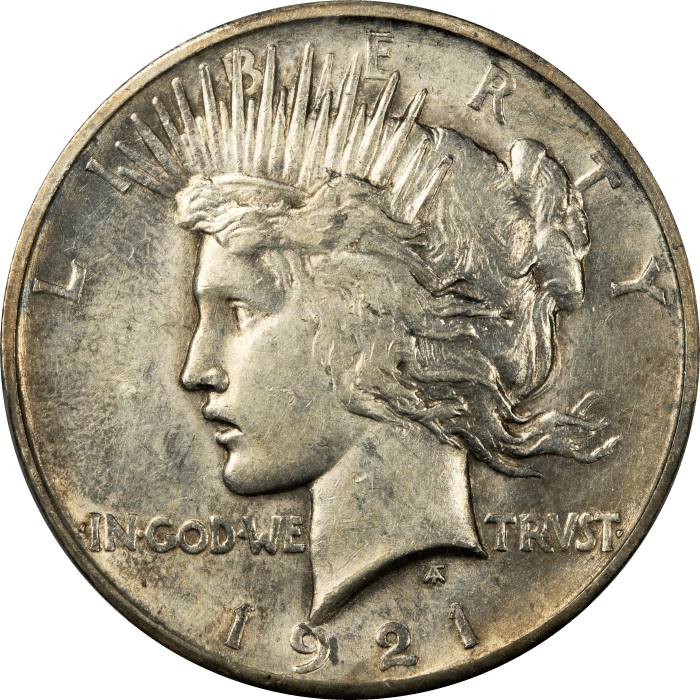 1921 High Relief Peace Dollar ($1) OBVERSE Image