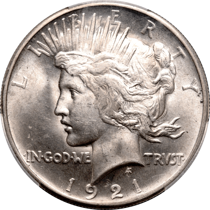 1921 High Relief Peace Dollar ($1) OBVERSE Image