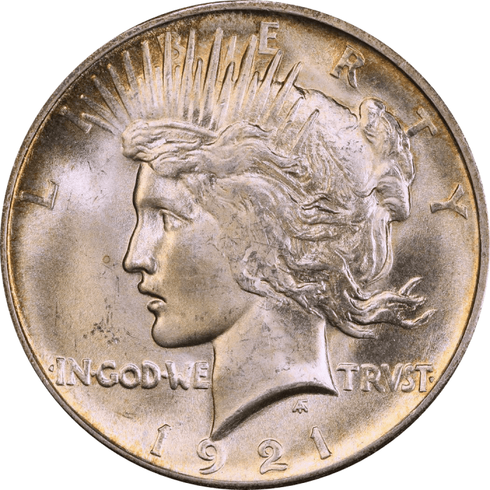 1921 High Relief Peace Dollar ($1) Obverse Image