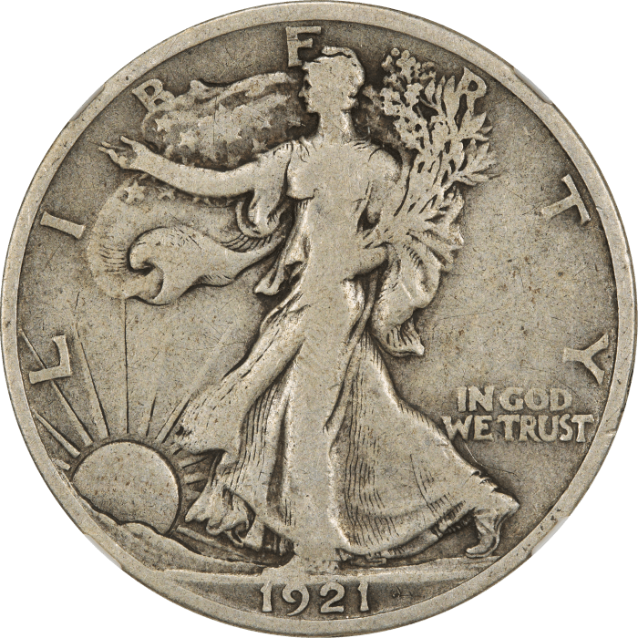 1921-S Walking Liberty Half Dollar (50c) Obverse Image