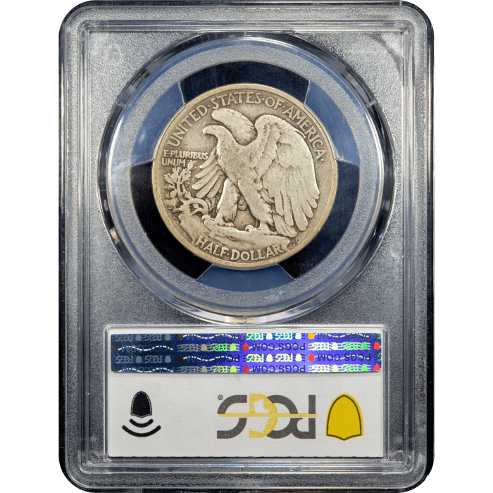 1921-S Walking Liberty Half Dollar (50c) Reverse Slab Image