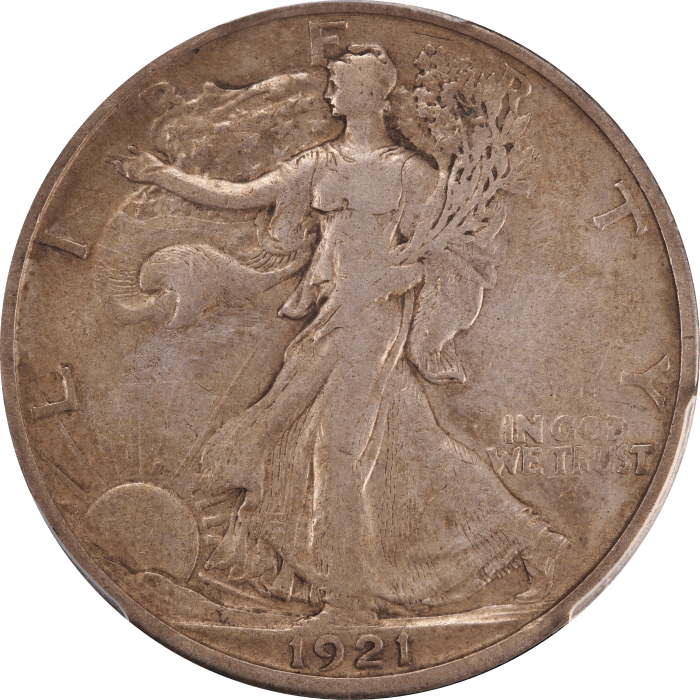 1921-S Walking Liberty Half Dollar (50c) Obverse Image
