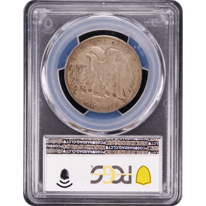 1921-S Walking Liberty Half Dollar (50c) Reverse Slab Image