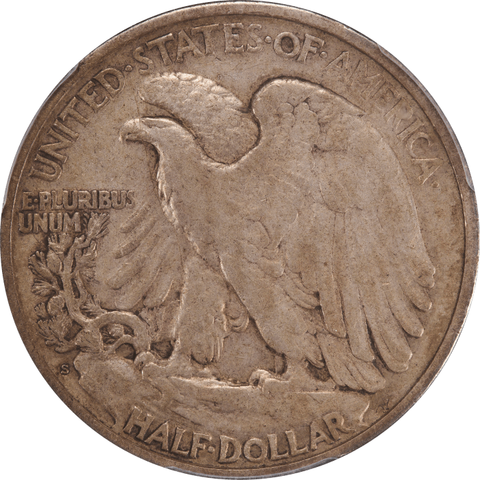 1921-S Walking Liberty Half Dollar (50c) Reverse Image