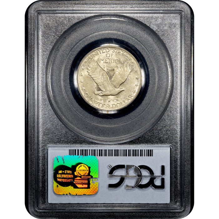 1921 Standing Liberty Quarter (25c) Reverse Slab Image