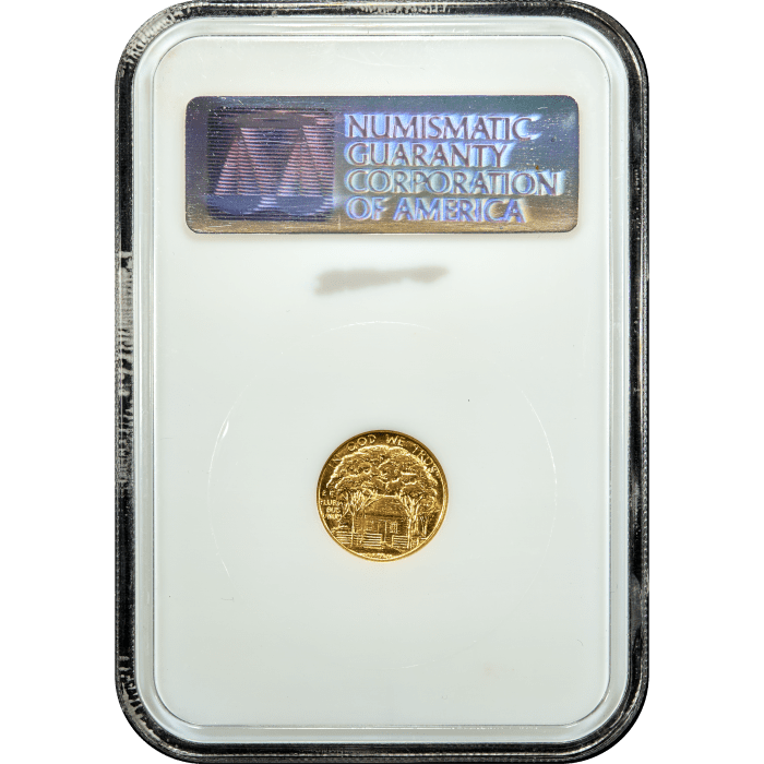1922 Grant No Star Commem Gold Dollar ($1) SLAB Image