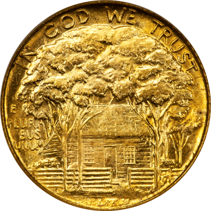 1922 Grant with Star Commem Gold Dollar ($1) REVERSE Image