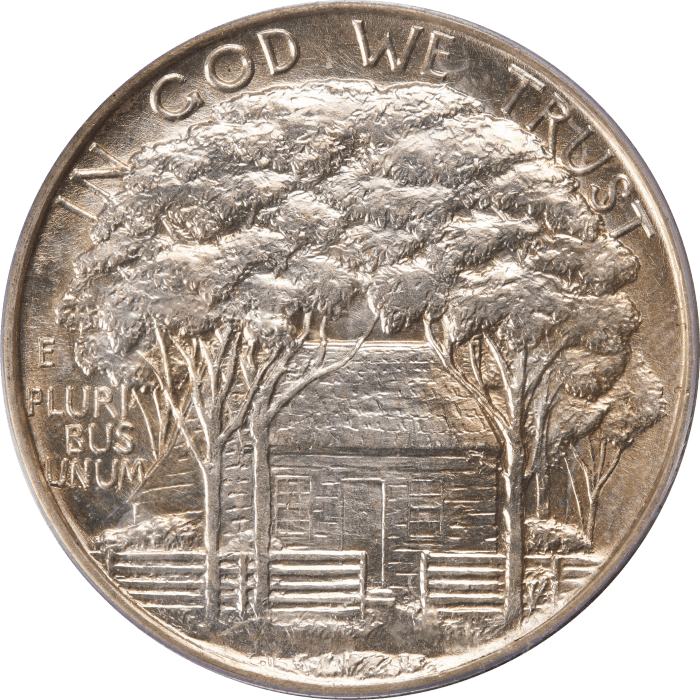 1922 Grant with Star Commemorative Half Dollar (50c) OGH Reverse Image