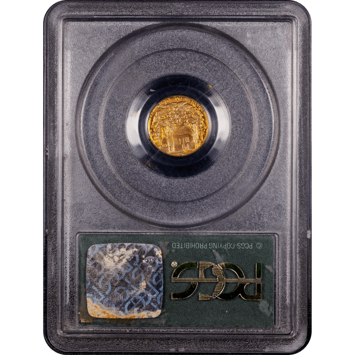1922 Grant with Star Gold Dollar (G$1) OGH Reverse Slab Image