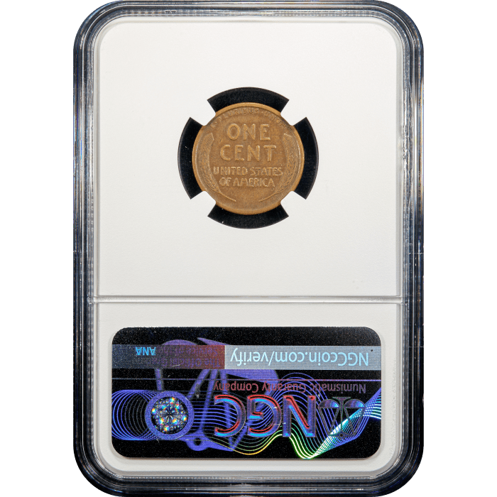 1922 No D Lincoln Cent (1c) Strong Reverse Reverse Slab Image