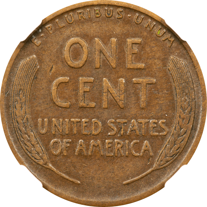 1922 No D Lincoln Cent (1c) Strong Reverse Reverse Image