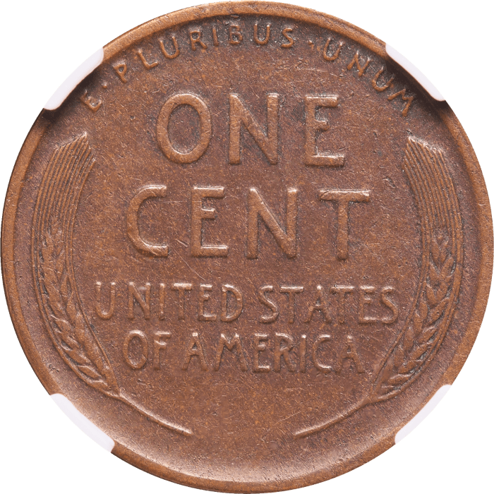 1922 No D Lincoln Cent (1c) Strong Reverse REVERSE Image