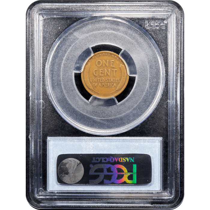 1922 No D Lincoln Cent (1c) Strong Reverse SLAB Image