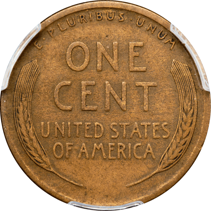 1922 No D Lincoln Cent (1c) Strong Reverse  REVERSE Image