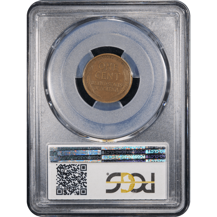 1922 No D Lincoln Cent (1c) Strong Reverse Reverse Slab Image