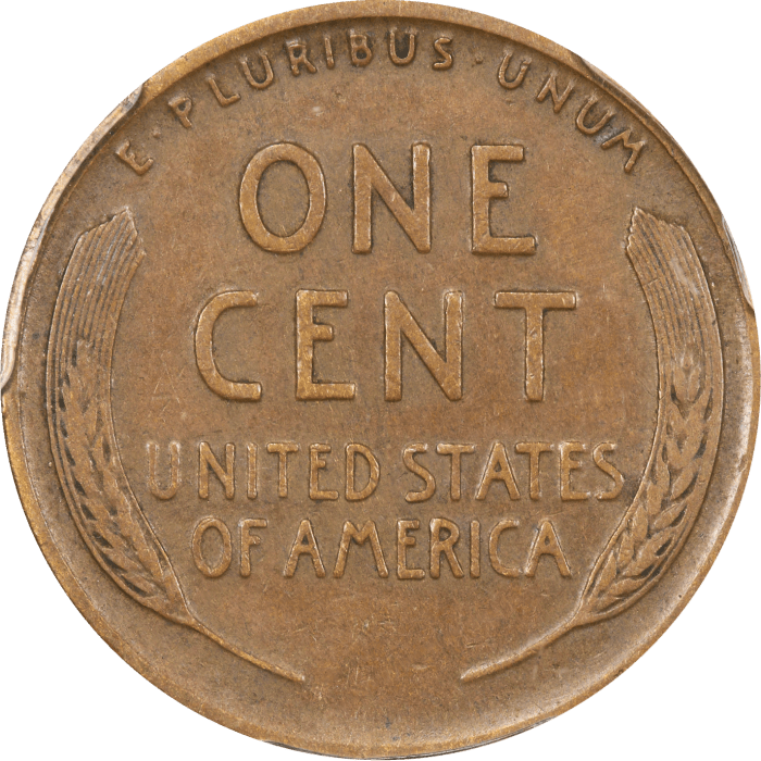 1922 No D Lincoln Cent (1c) Strong Reverse Reverse Image