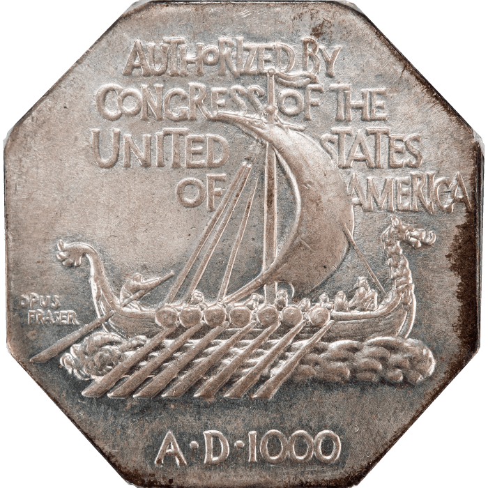 1922 Norse American Medal - Thick Reverse Image