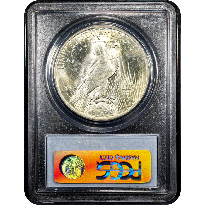 1922 Peace Dollar ($1) Reverse Slab Image