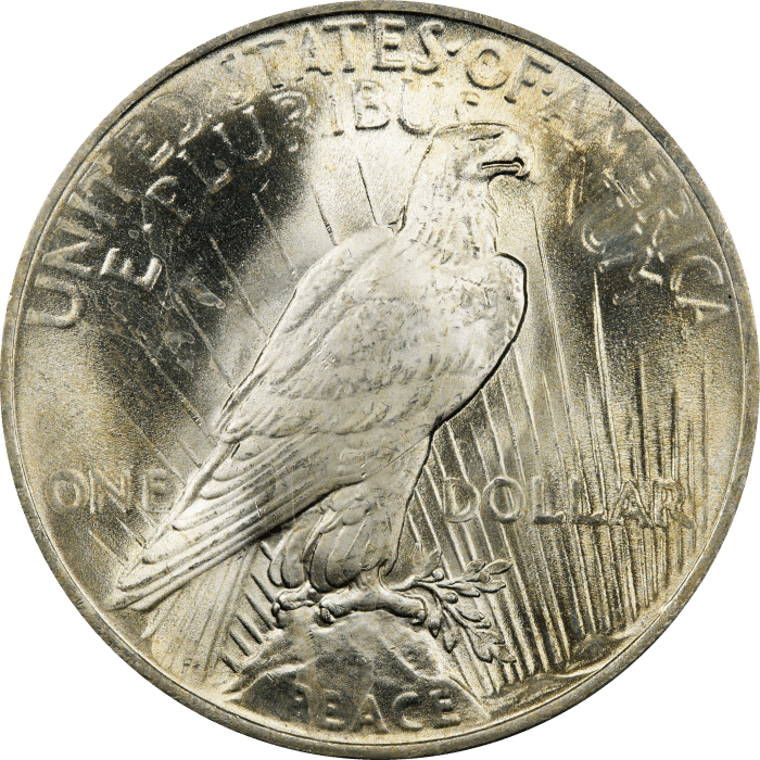 1922 Peace Dollar ($1) Reverse Image