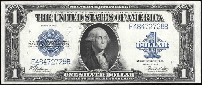 1923 $1 Silver Certificate Obverse Image